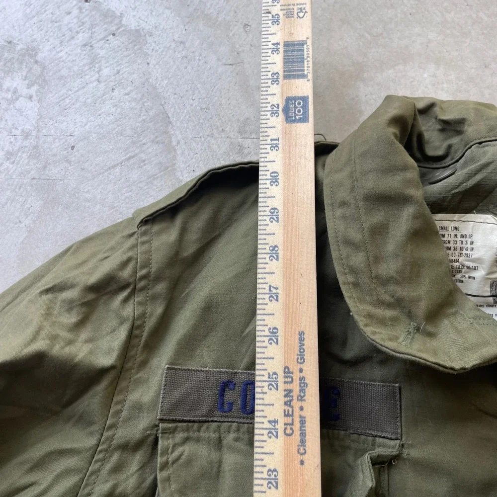 Vintage US Air Force M-65 Field Jacket Small Long Olive Drab OG-107 SAC Patch